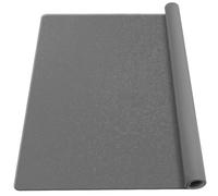 YUNJUER Large Silicone Mat for Craft, 2MM Thick Heat Resistant 230℃ Worktops Protector, Non-Slip Leaf Pattern Design,Easy to Clean for Kitchen Table, Painting, Drawing, Crafting, 60 x 40 CM, Dark Grey