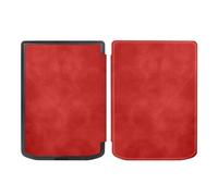 YUNKEPBCBM Case Compatible With Pocketbook Verse Lite 6'' E-Reader Case Slim Cover with Auto Wake Sleep(Red)
