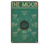 Yunking Metal Decor Stand The Moon Moon Phase Meanings Phases Of The Moon Moon Art Moon Print Moon Decor Phases Of The Moon Wall Decor Rustic Aluminum Tin Signs Wall Art Metal Poster 8x12 inch