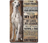 Yunking Vintage Metal Sign Retro Tin Signs 8x12 Inches Greyhound Lovers Gift Home Wall Decoration