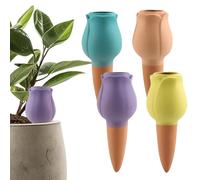 Yunlaishaocer 4-piece clay cone irrigation, water dispenser plants, indoor plants, automatic irrigation, watering balls, for plant irrigation indoor and balcony boxes