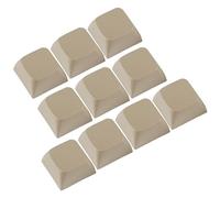 YUNLEI 10PCS PBT Blank Keycaps Thick PBT Keycap for Mechanical Keyboard 1U XDA2 Profile Keycap Set Replacement DIY Multi Color Mechanical Keyboard Accessories, Beige