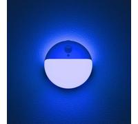 YUNLEX 2 Pack Motion Sensor Night Light, 3 Lighting Modes, Adjustable Brightness, Wardrobe Lights Stick-Anywhere, Nightlight for Hallway, Kitchen Cabinet, Bedroom, Stairs, Bathroom, Blue