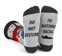 YUNLIJIA F1 Gifts Formula 1 Merchandise Racing Themed Socks Do Not Disturb” and “I'M Watching Racing.” Racing's Enthusiast Game Day or Relaxing at Home Decorations Funny Socks F1 Gifts For Men