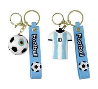 YUNLIJIA World Cup Football 2026 Keychain Set Fun Soccer Ball Charm and 3d PVC 10 number Keyring Men and women for Fans Souvenir Party Sports Gifts for Pendant For Backpack Car Keys Accessories