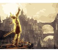 YUNLINZI Paint by Numbers Kit for Adults Kids - Dark Souls Digital Painting on Canvas, Easy DIY Home Wall Decor, 40X50CM