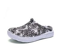 YUNLIU Women's Clogs Slippers Breathable Garden Shoes Hollow Ultra-Light Summer Beach Shoes Sandals Black 36