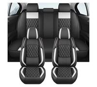 YUNLL Car Seat Covers Breathable PU Car Seat Covers Full Set For Astra H For E92 For Qashqai For J10 For Superb 3(White)
