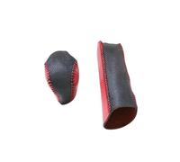 YUNLL Console Panel Trim Cover for Smart for 451 for Fortwo for Forfour Car Gear Shift Handbrake Shift Lever Protective Sleeve Car Accessories(Red)
