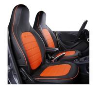 YUNLL Console Panel Trim Cover For Smart For Fortwo For 451 For 452 For 453 Car Seat Cover Full Sets Front Seat Breathable Cushion(Black orange-A)