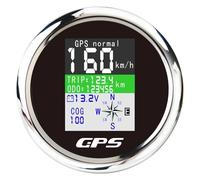 YUNLL Speedometer 85mm Digital GPS Speedometer Odometer With Antenna Waterproof Voltmeter Universal For 12V 24V Car Boat Motorcycle(BS)