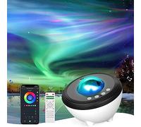 YunLone Aurora Projector Galaxy Star Light for Bedroom Night with Bluetooth Speaker, White Noise, APP/Remote/Voice Control, DIY Room Décor Party Kids Adults