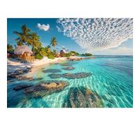 Yunlus Jigsaw Puzzles for Adults 1000 Pieces Impossible Hard Difficult Challenging Puzzles for Adults 1000pc Puzzle Summer Beach Breeze Jigsaw Puzzle 1000 Pieces 28 x 20 inch
