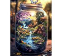 Yunlus Jigsaw Puzzles for Adults 1000 Pieces Impossible Hard Difficult Challenging Puzzles for Adults 1000pc Puzzle World in Bottle Nature's Dream Jigsaw Puzzle 1000 Pieces 28 x 20 inch