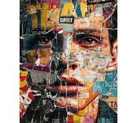 Yunlus Jigsaw Puzzles for Adults 1000 Pieces Impossible Hard Difficult Challenging Puzzles for Adults Teens Fragments of a Cool Face Jigsaw Puzzle 1000 Pieces 28 x 20 inch