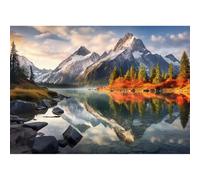 Yunlus Jigsaw Puzzles for Adults 1000 Pieces Impossible Hard Difficult Challenging Puzzles for Adults 1000pc Puzzle Reflections of the Majestic Peaks Jigsaw Puzzle 1000 Pieces 28 x 20 inches