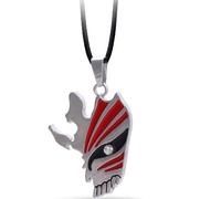 YUNMENG Anime Bleach Kurosaki Ichigo Arrancar Mask Logo Metal Pendant Necklace for Men Women Jewelry Accessories Cosplay