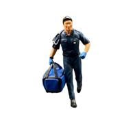 Yunmeryker 1/64 Scale Figures Realistic Hand Painted Mini Simulation Diorama Figure Tiny People Model for DIY Scene Photography Props, male doctor
