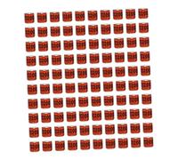Yunmeryker 100 Pieces Pigeon Leg Rings Aluminium Foot Bands Dove Tags Identification Reusable Bird Rings Lightweight Material Suitable for Home Bird Owners Poult, Red Hong Kong