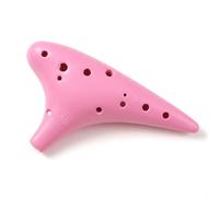 Yunmeryker 12 Hole Ocarina for Beginners, Alto C Resin Material Instrument with Carry Bag, Music Learning and Practice for Children Adults, Custom Engraving, Modern