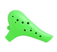 Yunmeryker 12 Hole Ocarina for Beginners, Alto C Resin Wind Instrument, Drop Resistant Construction for School Music and Student, Green