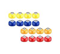 Yunmeryker 16 Pcs Shuffleboard Pucks, 2.5cm Diameter Replacement Shuffleboard Table Pucks, Multicolor Game Room Pucks Set with Smooth Glide Technology