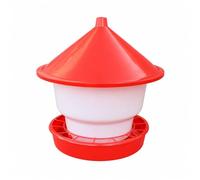 Yunmeryker 2 Pack Chicken Feeder, Thickened Rainproof Weight-based Feed Bucket for Poultry, Automatic Chick Feeder for Wet Weather, Approx 20kg feed capacity, wit