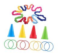 Yunmeryker 2 Pieces Cooperative Stretch Band Elastic Rope Movement Prop Pull Rope Wear Resistant Nylon Suitable for Physical Team Games Fami, for 4 persons