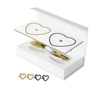Yunmeryker 2 Pieces Permanent Bracelet Kit Permanent Bracelet Set Couple Bracelets Clips Crafts Lightweight Suitable for Anniversary Weddings, 1 Black 1 Gold