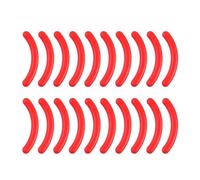 Yunmeryker 20 Pieces Replacement Pads Eyelash Curler Refills Curler Refill Rubber Pads Universal Tool Gentle Pads Suitable, red