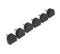 Yunmeryker 3 Pairs High Heel Taps Replacement Rubber Heel Tips CPU Material Wearproof Protectors Suitable for Women Shoes Repair Shoe Making Walking, Black, 7mm