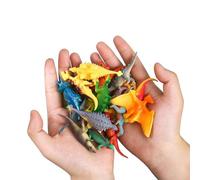 Yunmeryker 30Pcs Mini Dinosaur Figures, Realistic Plastic Dinosaur Toys, Educational Surprise Gift Set, Animal Model Cake Toppers For Kids Classroom Rewards, Party Favours