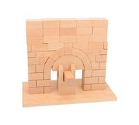 Yunmeryker 38 Pieces Roman Bridge Blocks Toys Wooden Block Building Set Brick Educational Puzzle Stacking Creative Play Suitable for