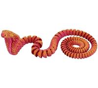 Yunmeryker 3D Printed Snake Silk Gradient PLA Articulated Fidget Toy Flexible Movable Joints Collectable Animal Ornament for Home Desk Decor and Anxiety Relief