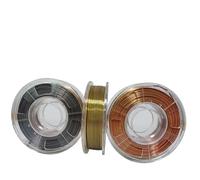 Yunmeryker 3DSWAY Rainbow PLA Filament 1.75mm 1KG Spool Gradient Multicolor Printer for High Gloss Shiny Material for Decorative and Hobbyists, Gold-Silver-Copper