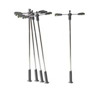 Yunmeryker 5 Pieces Train Lantern Miniature Lamp Decorative Post Model PP Material Suitable for Parks Rural Models And Special Collection, 6cmx3.2cm