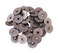 Yunmeryker 500 Pieces Metal Candle Wick Holder Iron Accessories DIY Wick Base Candle Making Tool for Homemade Candles Home Decoration, Silver, 200pcs-20x3mm