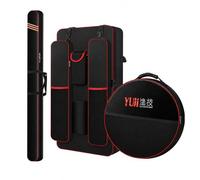 Yunmeryker 70cm Fishing Rod Bag, Oxford Cloth Tackle Bag Set, Black & Backpack with Catch Keeper, Shoulder Straps