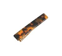 Yunmeryker Acrylic Barrettes for Women with Geometric Pattern, for Daily Wear, Fringe Holding Accessories Style, Tortoiseshell Brown, Brown