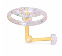 Yunmeryker Avian Perch for Birds - 360 Degree Rotating Foldable Parrot Perch for Claw and Beak Grinding - pet bird, Yellow