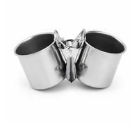 Yunmeryker Bird Feeder Cups, Crate Water Bowl for Bird Cages, Removable Cage Water Bowl for Budgerigar, Cockatiel, Lovebird, Parrot, Finches, Canary