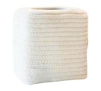 Yunmeryker Boho Style Woven Tissue Box Cover, Decorative Square Organizer Holder with, Jute Material, Suitable for Bedroom, Table, Style B