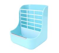 Yunmeryker Bunny Hay Feeder with Flexible Mounting Hay Rack, 2-in-1 Hay Rack and Food Bowl for Guinea Pigs, Anti-Waste Design for Chinchillas, cerulean
