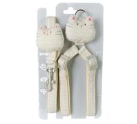 Yunmeryker Cat and Dog Harness with Leash Set, Adjustable Nylon Breathable Vest for Training, Secure Pet Travel Accessories, 1.5 * 120cm Not Retractable, Beige, Beige