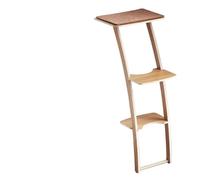 Yunmeryker Cat Climbing Frame with 3-Level Activity Center, Solid Wood Freestanding Perch and Bed for Indoor Cats to Rest Near Window Sill and Glass Area, Light Brown, Step Version (Lazy Cat)