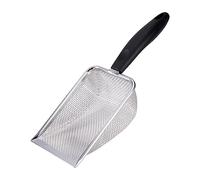Yunmeryker Cat Litter Spoon Litter Scooper, Portable with Handle, Sand Sifter Cat Litter Tray, Pet Sifter Scooper for Dogs Hamster Instant Cleaning Kitten, 2.8mmx2.8mm
