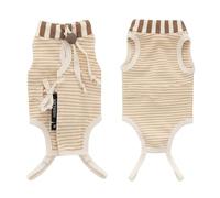 Yunmeryker Cat Recovery Suit with High Neck, Post Surgery Cat Clothes for Neutering, Breathable Suit, 5% Spandex Unisex Fasteners for Male Female Cats, S