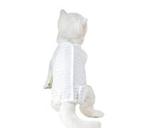 Yunmeryker Cat Recovery Suit with Short Sleeves, Pullover Post-Surgery Wear for Anti Licking, Four-Leg Cat Surgery Recovery Suit in a Casual Unisex Style, S