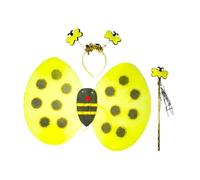 Yunmeryker Children's Bee Costume with Antennae Headband for Carnival Parties, Style A