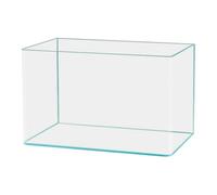 Yunmeryker Clear Fish Tank Glass Aquarium Turtle Tank Desktop Aquascape Tank Decorative Aquarium Easy Clean Glass Suitable for Living Room Home Office, 40cmx24cmx25cm